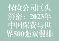 保险公司巨头解密：2023年中国保费与世界500强双翼排名全景解析